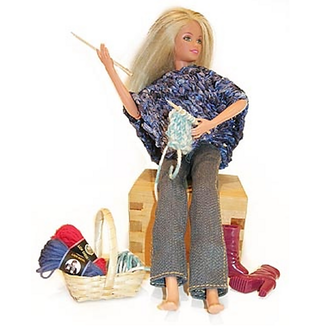 Chicks with Sticks Poncho (Crochet)