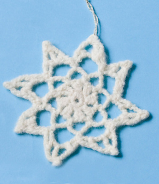 Felted Holiday Snowflake L0295