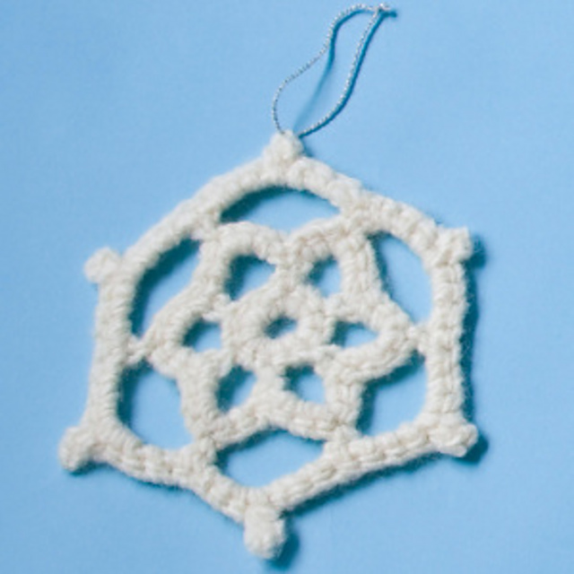 Felted Holiday Snowflake L0297