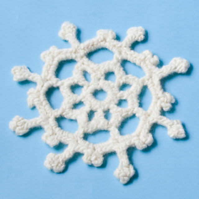 Felted Holiday Snowflake L0296
