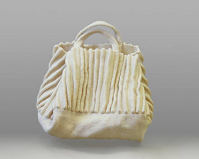 Felted Pleated Bag