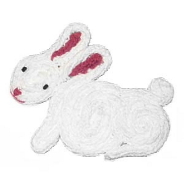 Spool-Knit Rabbit Hot Pad