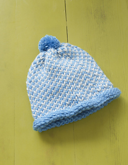 Bird's Eye Loom Knit Hat