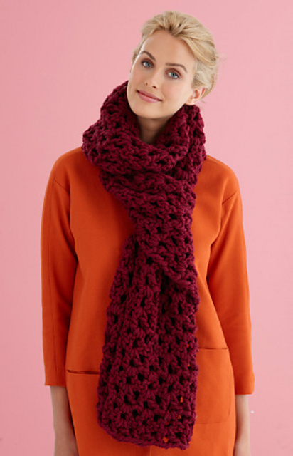 Easy V-Stitch Scarf