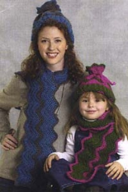 Mother-and-child Tube Hat & Scarf (Hat)