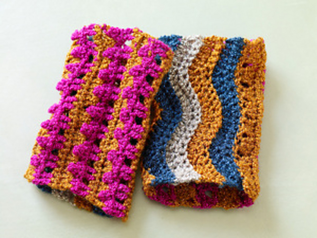 Glittery Ripple Cuffs