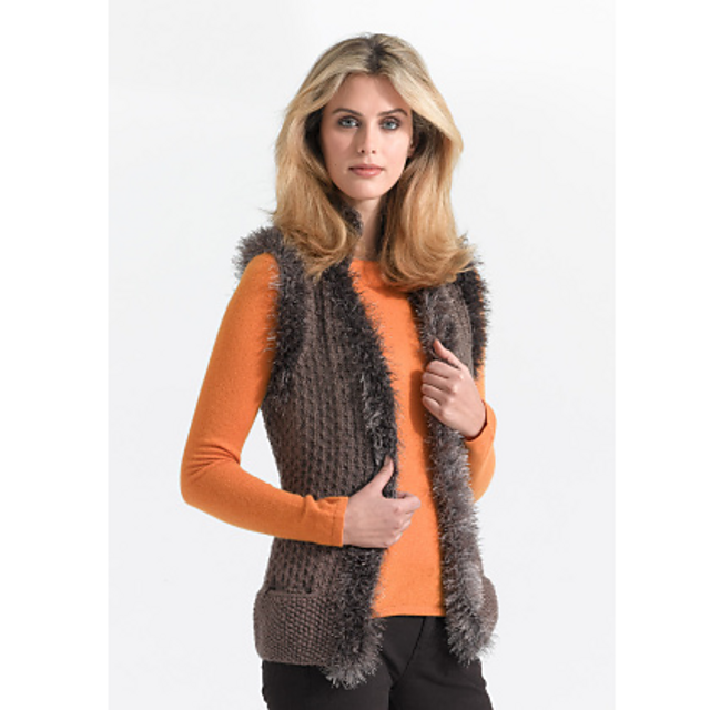 Vest with Fur Trim #L0720