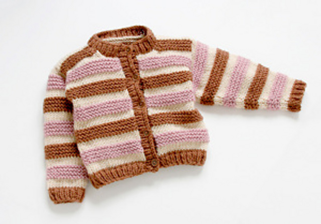 Child's Striped Cardi
