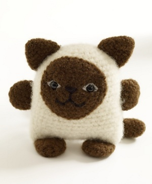Felted Siamese Cat