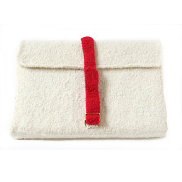 Ravelry School Colors Felted Laptop Sleeve pattern by Lion Brand Yarn