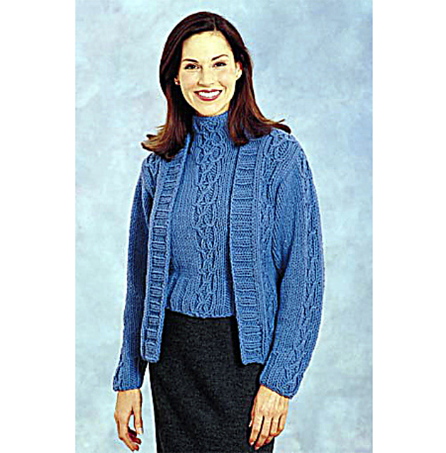 Cabled Twin Set: Shell