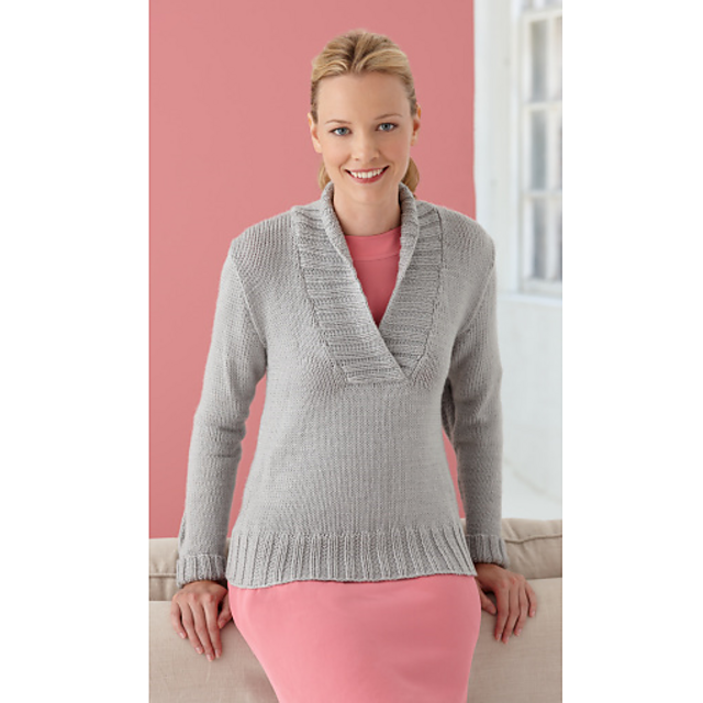 Shawl Collar Pullover #L10123