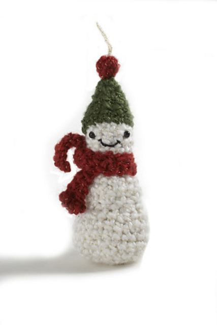 Amigurumi Snowman Ornament
