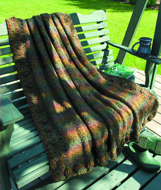 Leafy Border Afghan