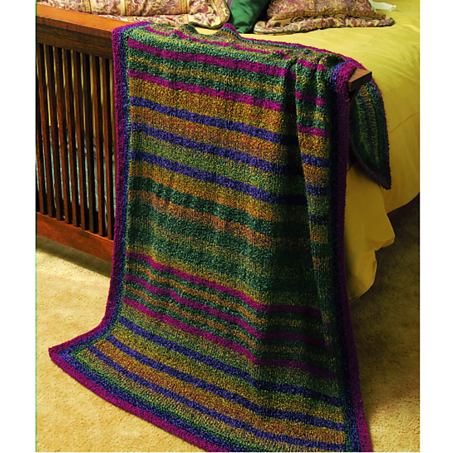 Prairie Stripes Afghan