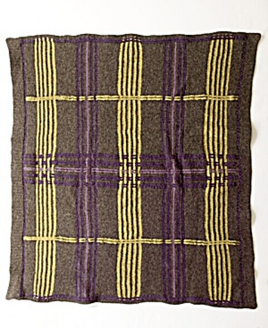 Felted Plaid Blanket