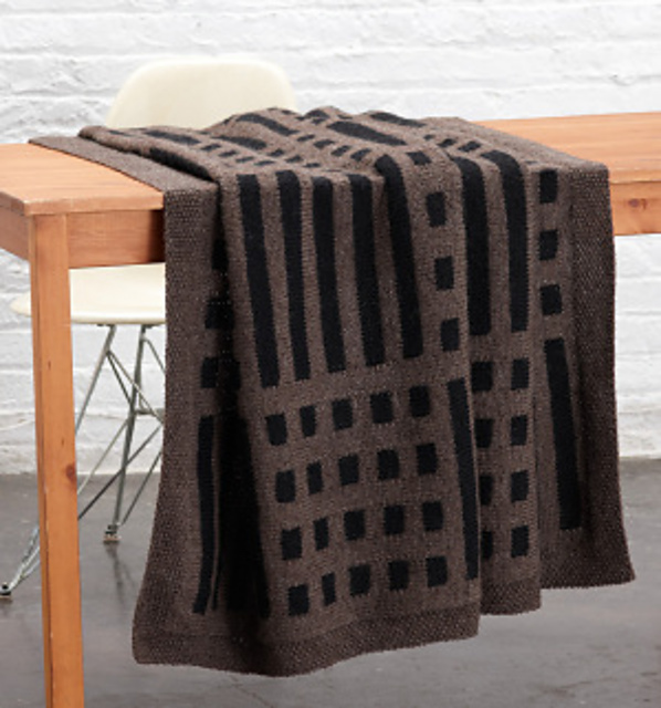Mud Cloth Inspired Afghan