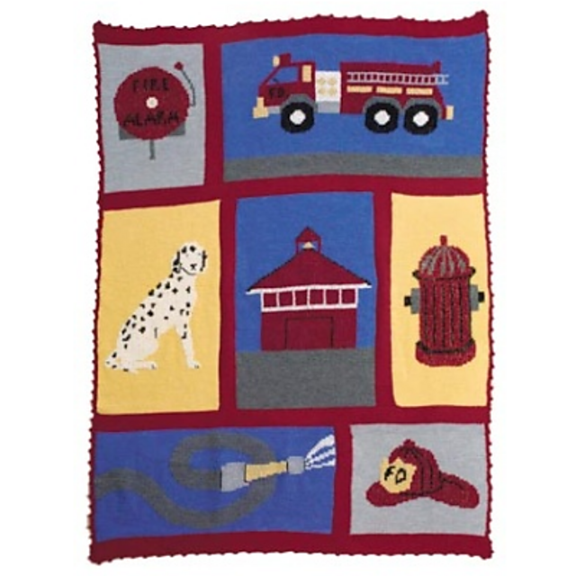 Commemorative Fire Fighter Throw (Knit)