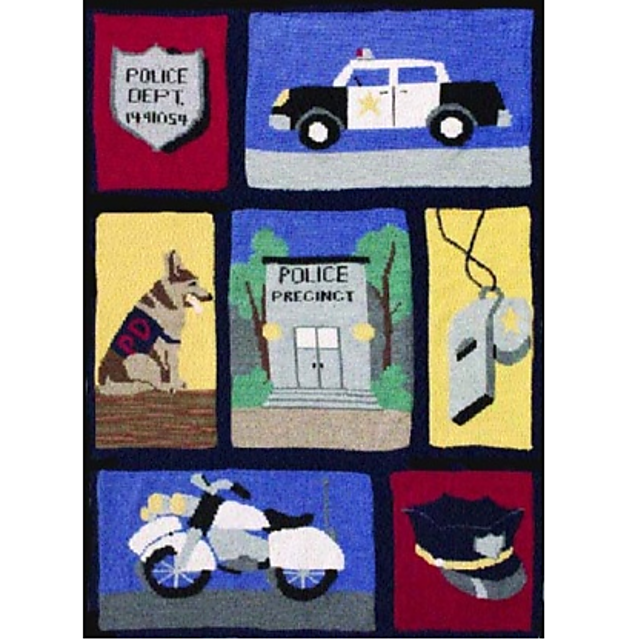 Commemorative Police Throw (Knit)