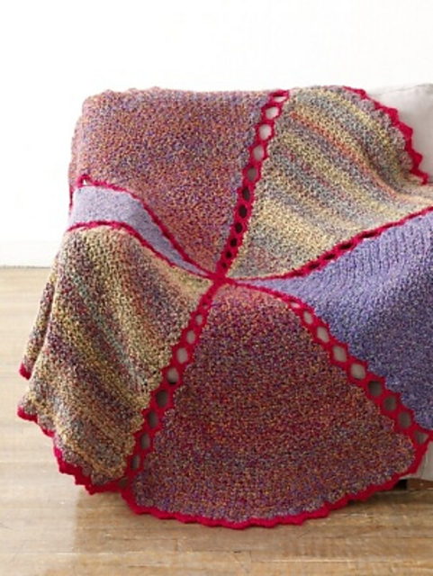 Tweedy Wedges Afghan