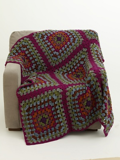 Granny Block Afghan #70491AD