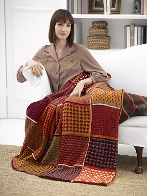 Ravelry: Fall Colors Afghan pattern by Lion Brand Yarn