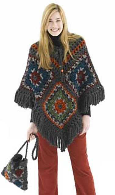 Posh Poncho & Granny Square Bag (Bag)