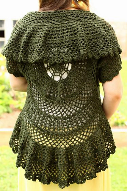 Swing-in-a-Circle Crochet Sweater