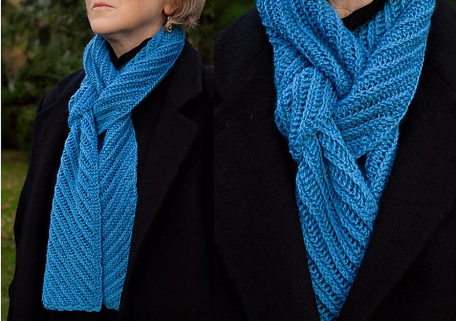 Bias Rib Scarf