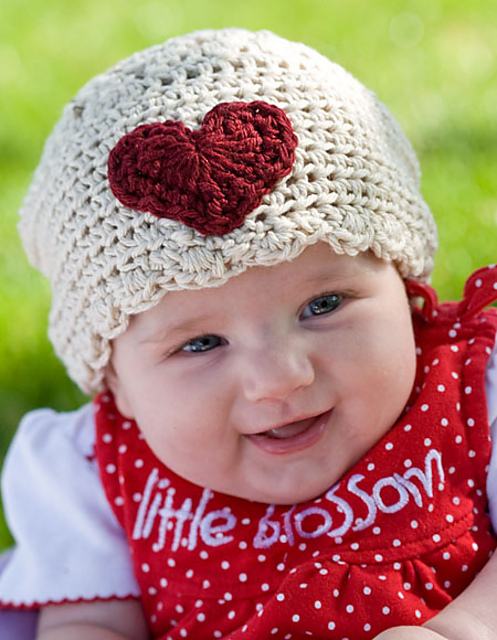 Sweet-Heart Infant Hat