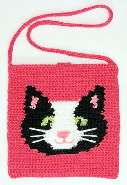 Kitty Tapestry Purse