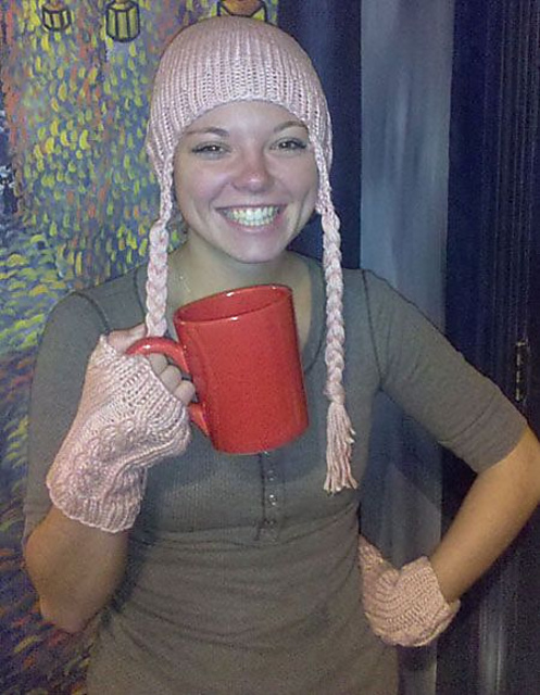 Pink Pigtails Armwarmers