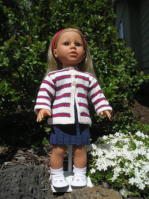 Stars & Stripes Doll Sweater