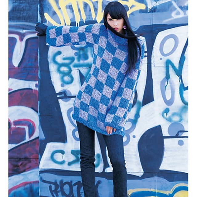 #11 Checkerboard Turtleneck