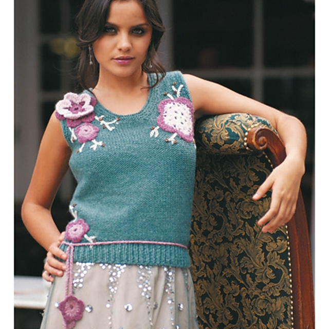 #07 Flower Trim Vest