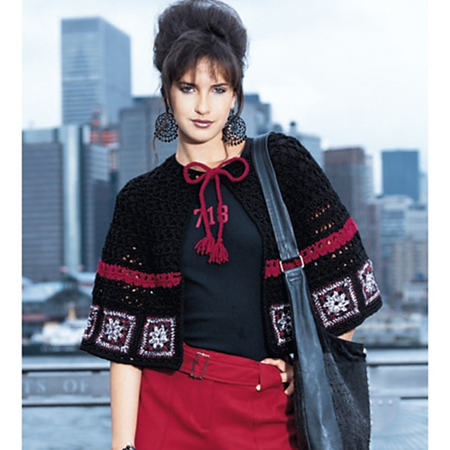 #18 Granny Square Capelet