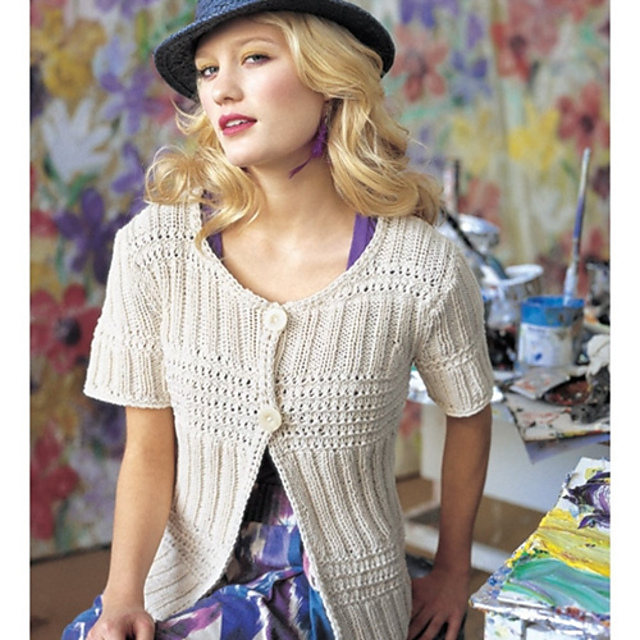 #05 Rib and Ridge Stripe Cardigan