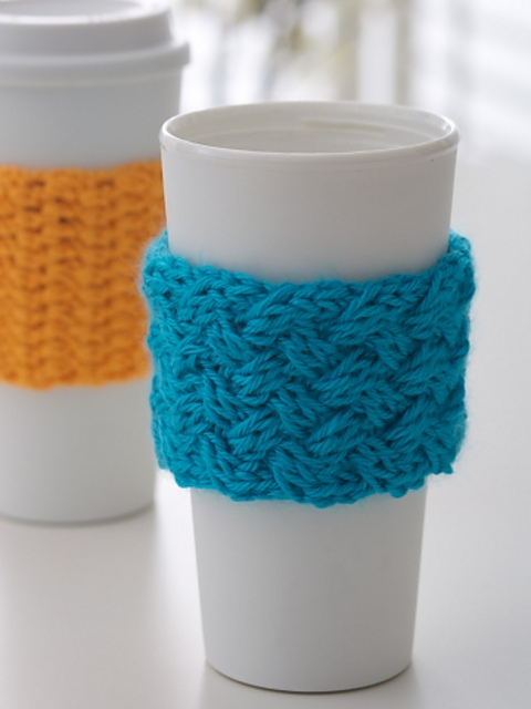 Coffee-on-the-go Knit Cozy