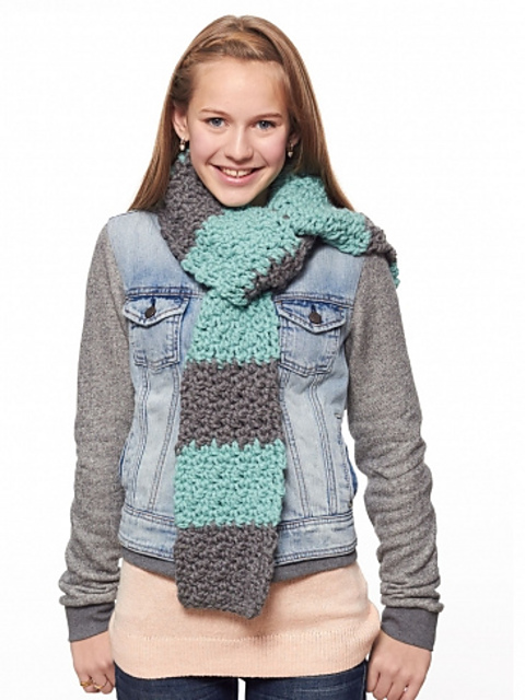 Beginner Scarf (Solid & Striped)