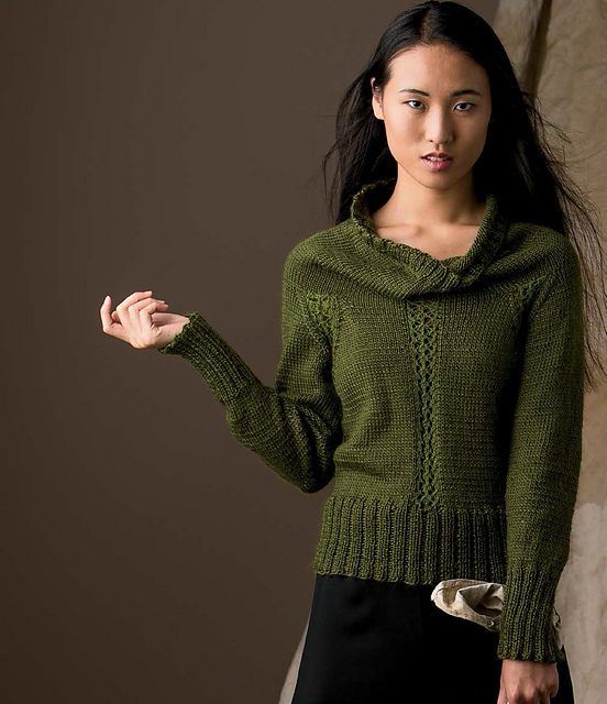 Lace Insert Pullover