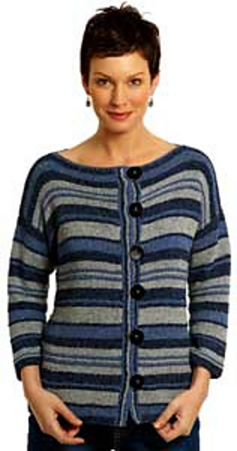My First Striped Summer Cardigan