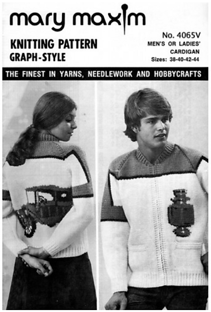Antique Auto Cardigan #4065V
