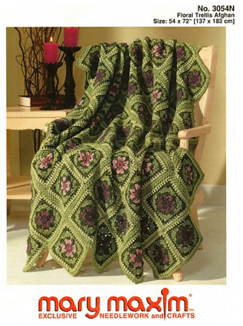 Floral Trellis Afghan