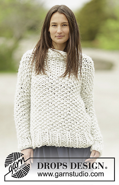 Ravelry: 0-1187 Snow Storm Jumper pattern by DROPS design