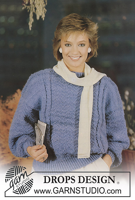 Ravelry: 0-145 Jumper with zigzag and cable pattern pattern by DROPS design