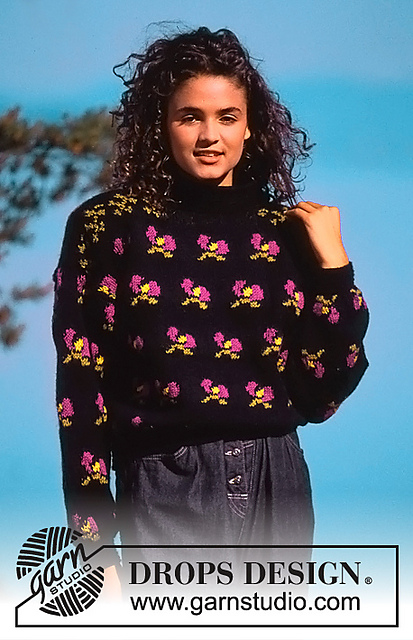 20-17 jumper with flower pattern
