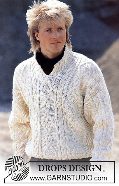 11-11 Aran jumper with front opening