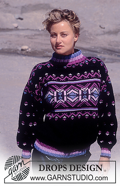 16-15 Jumper with pattern borders