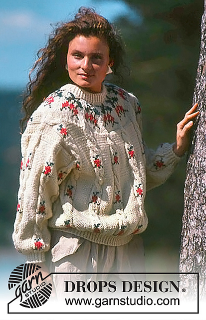 19-3 jumper with flower pattern