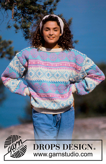 19-23 jumper with pattern borders